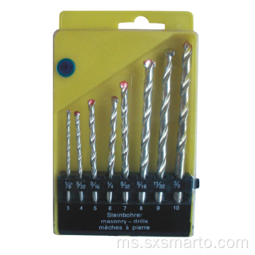 8PCS Titanium Bersalut HSS Twist Drill Bit Set